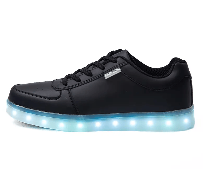 Men's and women's new leisure led luminous shoes seven colored lights low help trend everything casual board shoes