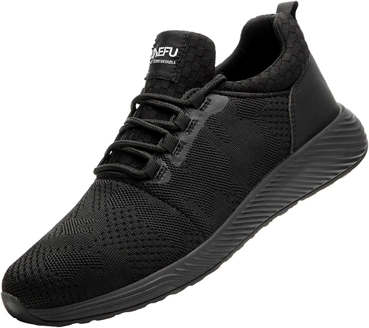 JIEFU Work Shoes for Men; Comfortable Steel Toe Shoes for Standing All Day Non Slip Construction Sneakers; men Sneaker