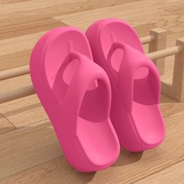 Summer new height-up women's flip-flops fashion trend everything with beach shoes slippers